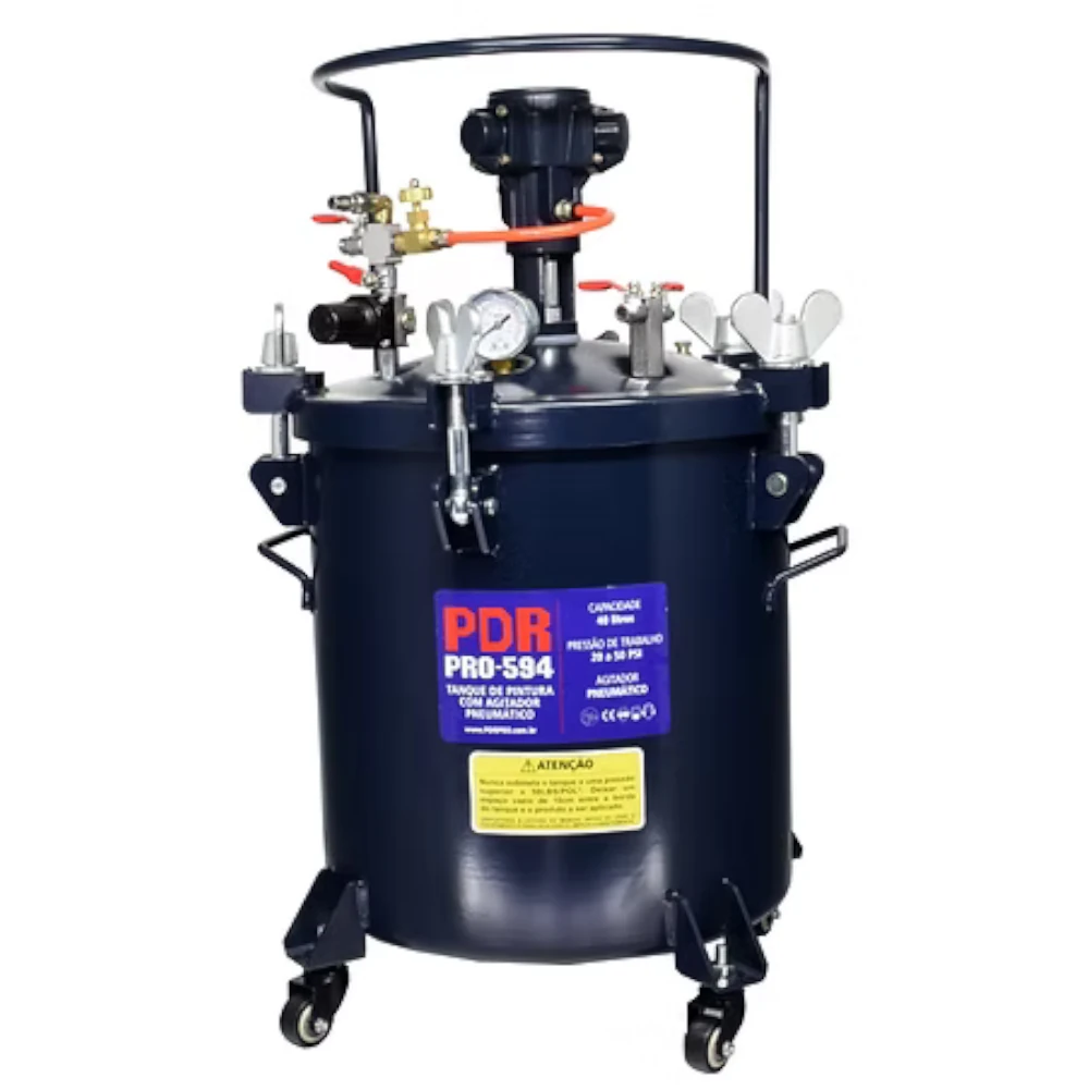 Tanque De Pintura 40L Com Agitador Manual PRO594 PDR