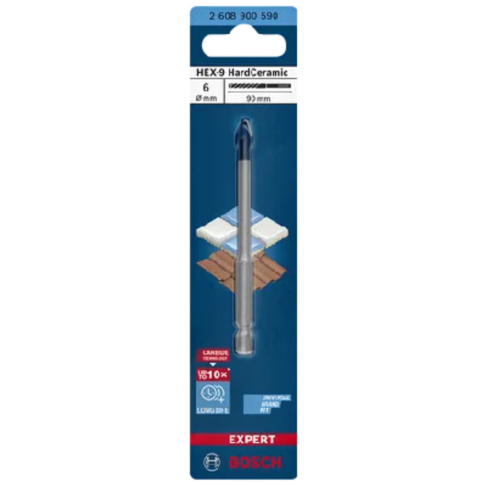 BROCA EXPERT HEX 9 HARDCERAMIC 06MM X 90 BOSCH