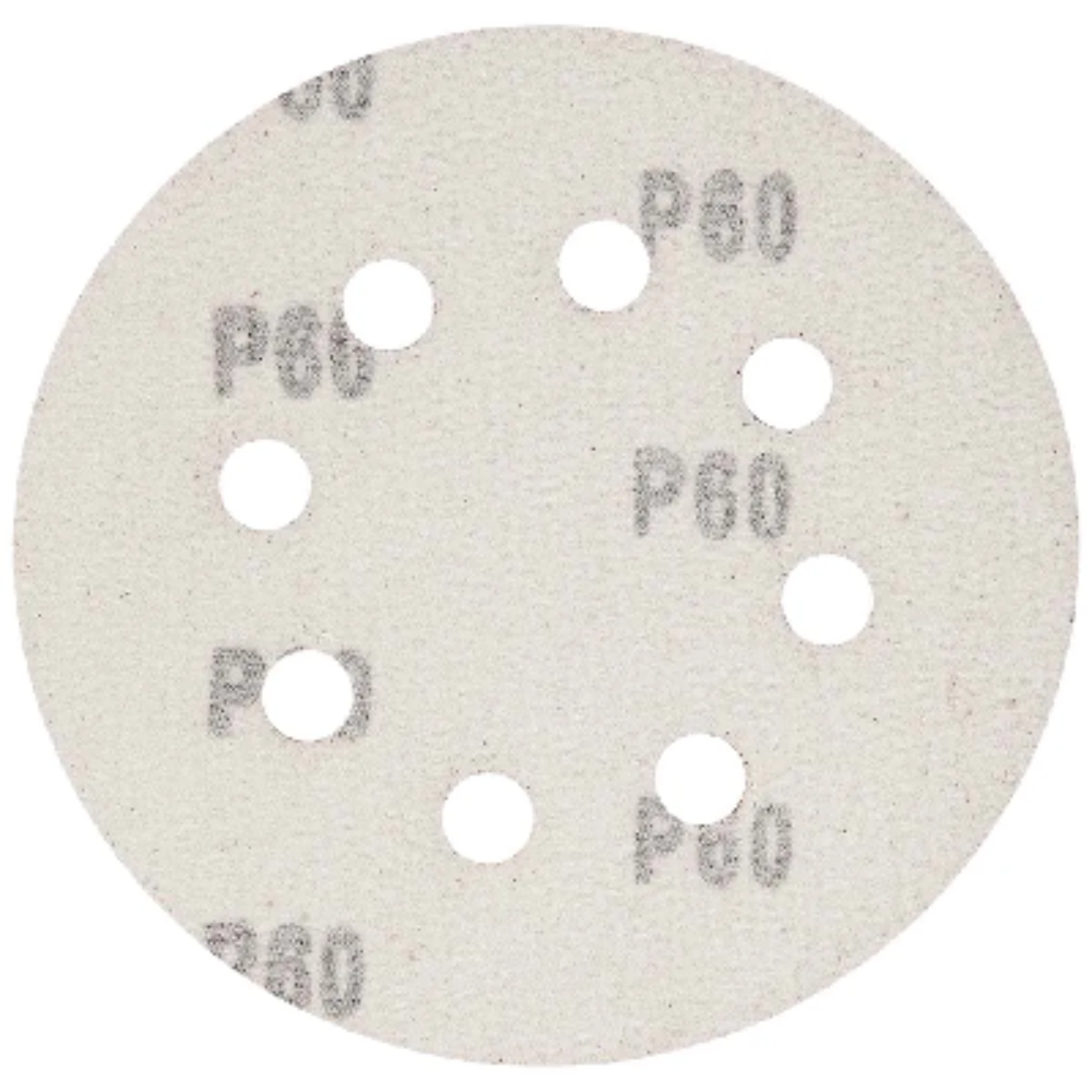 Disco de Lixa com Furo Velcro 5" Grão 60 MTX 5 Peças