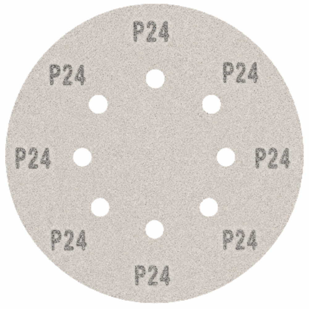 Disco de Lixa com Furo Velcro 5" Grão 24 MTX 5 Peças