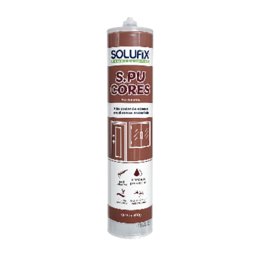 Pu Solufix Hibrido S.Pu 40r Marrom/Cereja 400gr 