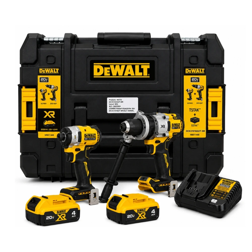 Combo Furad/Paraf. 20V Bivolt DCK2101QQ2T-BR Dewalt