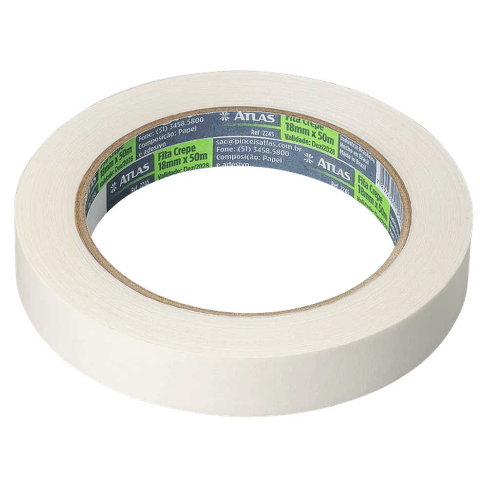 Fita Crepe 18X50M Uso Geral Atlas