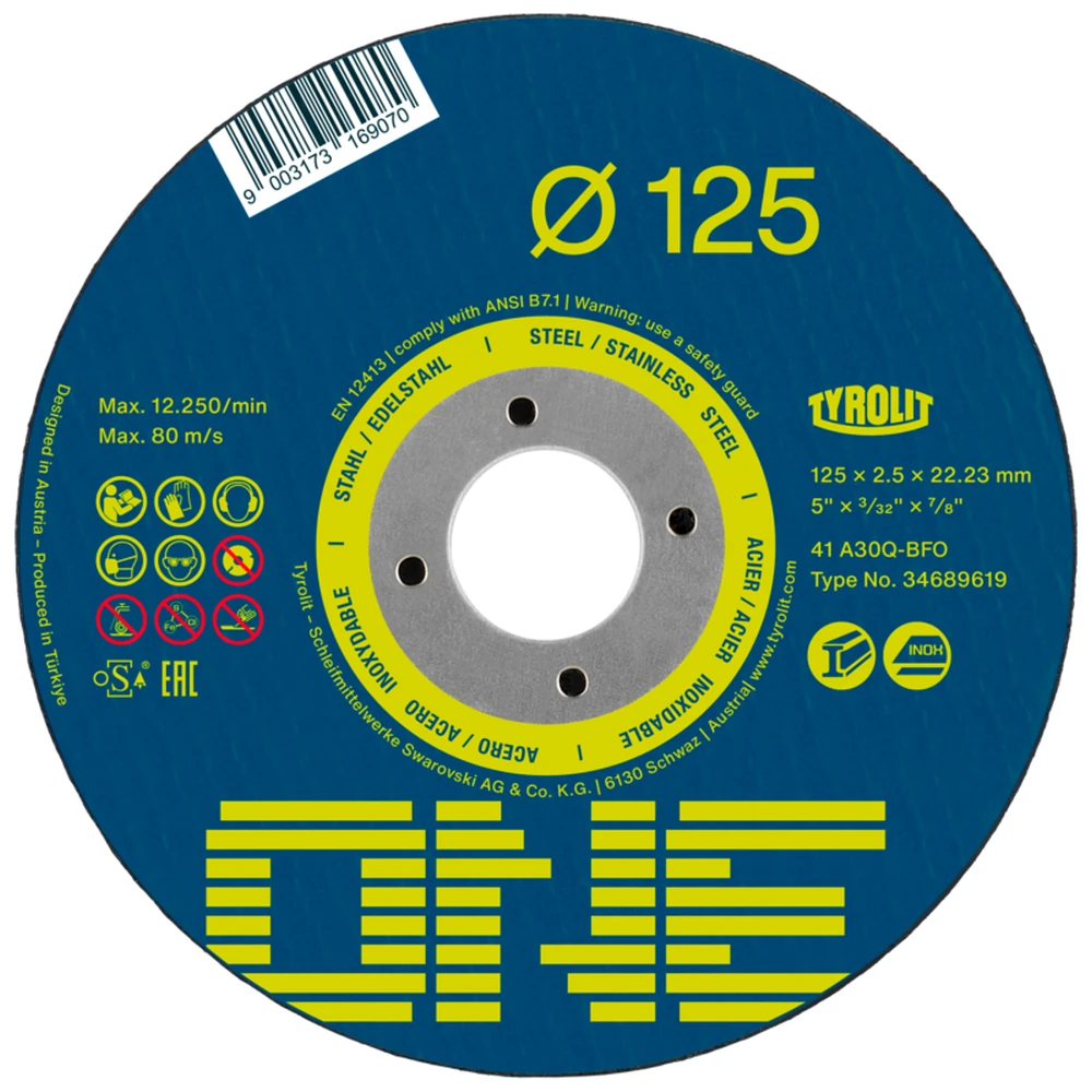 Disco de Corte para Inox 178X1,60mm A46Q-BFO One Tyrolit
