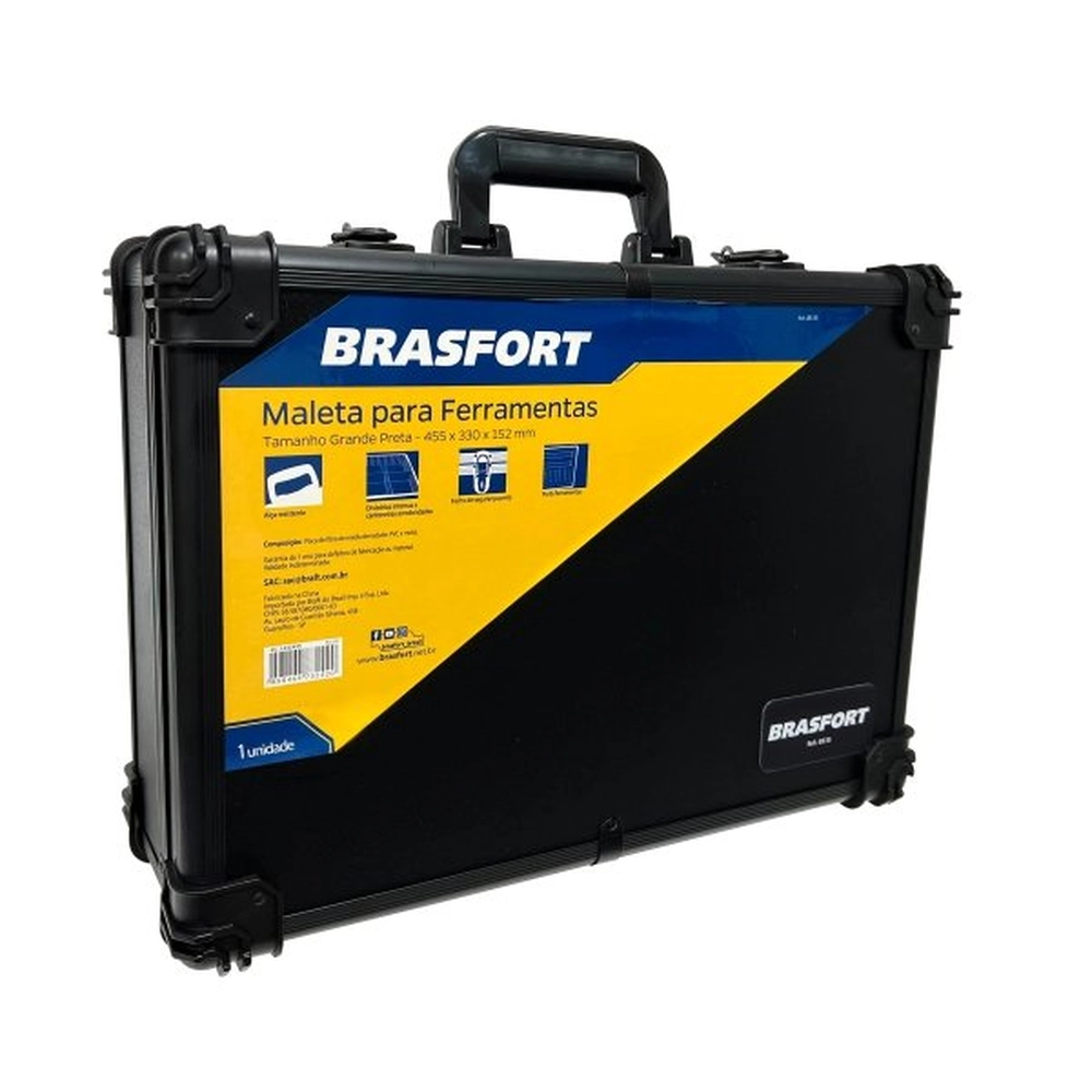 Maleta para Ferramentas Preta 8515 Brasfort