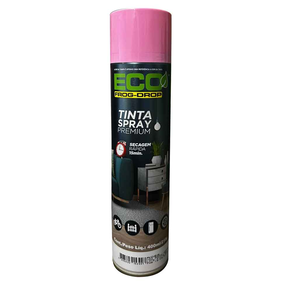 Tinta Spray Eco Premium Rosa 400ml