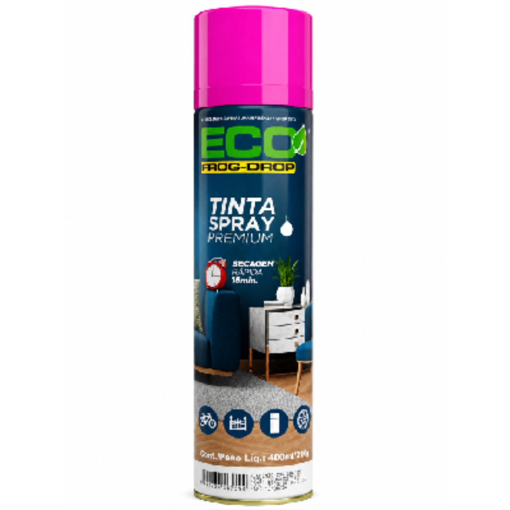 Tinta Spray Eco Premium Pink 400ml