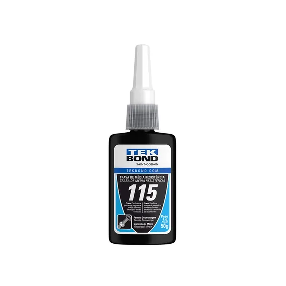 Trava Rosca Torque Médio AT 115 Azul 50g Tekbond