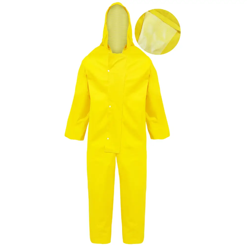 Macacão de PVC Forrado Amarelo GG Plastcor