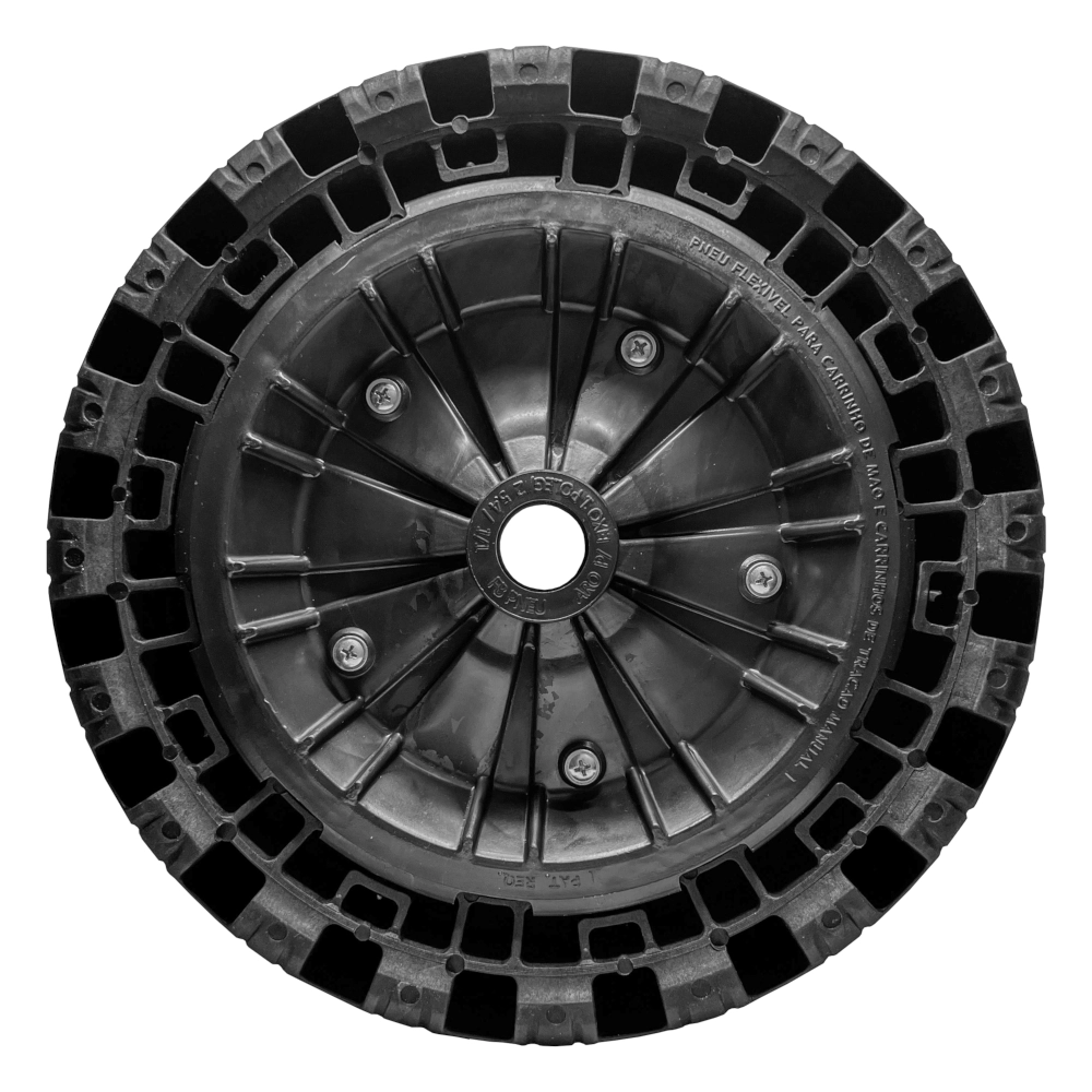 Roda 320 Com 3 Eixos Flex Border FB Pneus