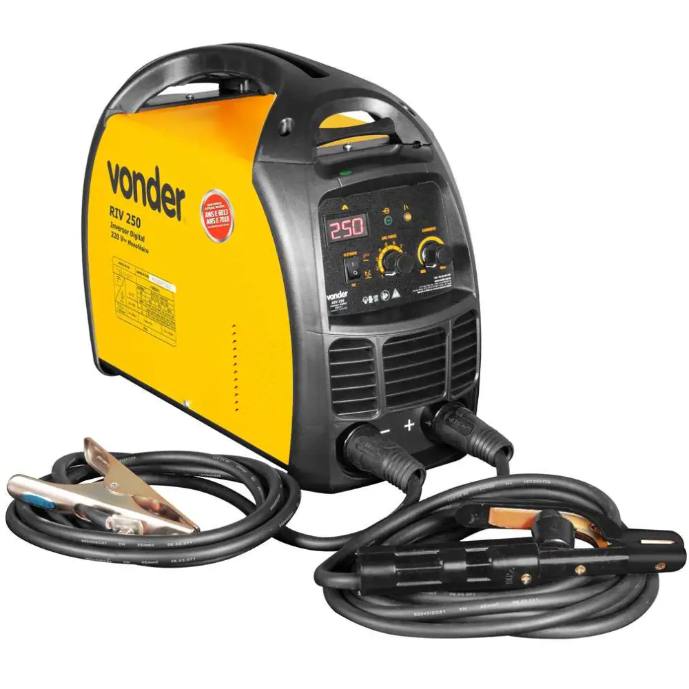 Inversor de Solda Digital RIV250 250A 220V Monofásico Vonder Inversor de Solda Digital RIV250 250A 220V Monofásico Vonder