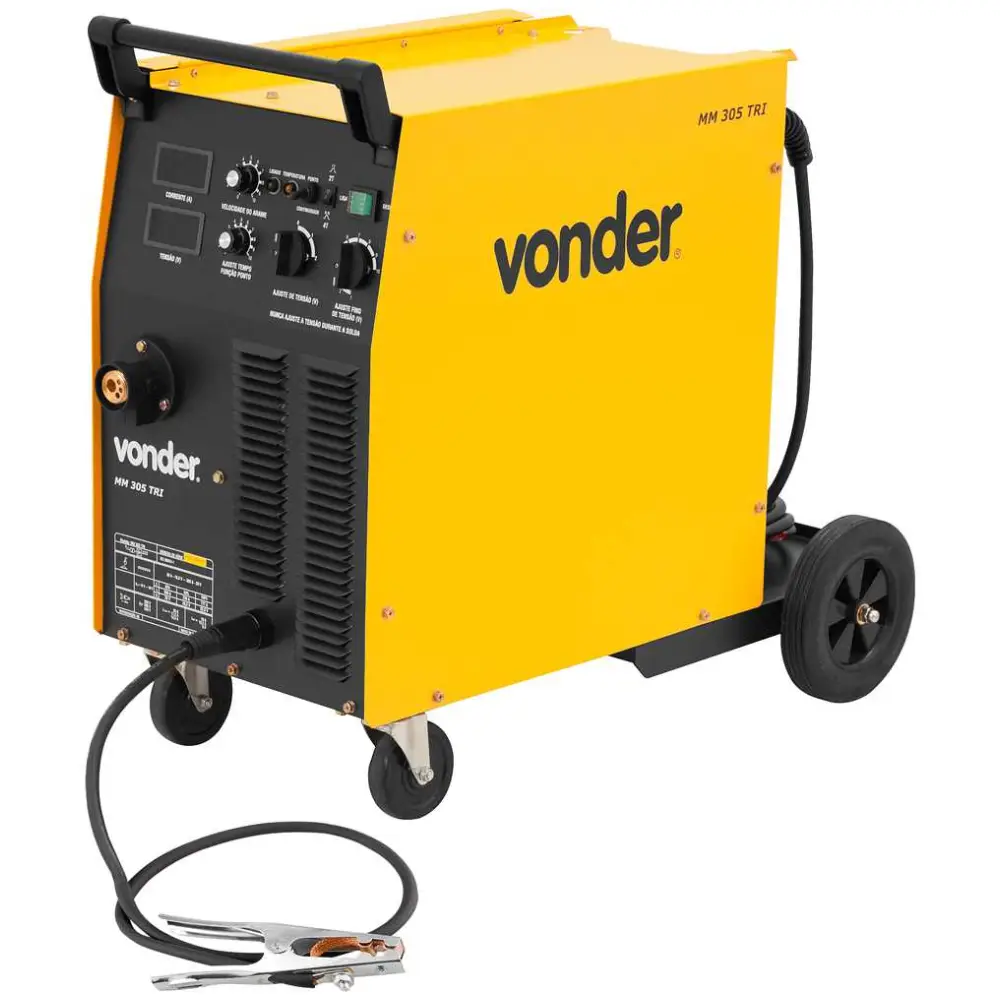 Máquina de Solda MIG/MAG Trifásica MM 305 300A Vonder Máquina de Solda MIG/MAG Trifásica MM 305 300A Vonder