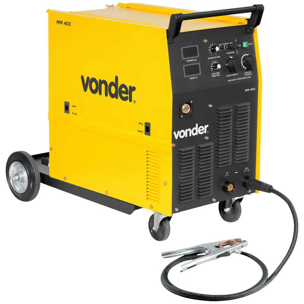 Máquina de Solda MIG/MAG Trifásica MM 403 400A Vonder Máquina de Solda MIG/MAG Trifásica MM 403 400A Vonder