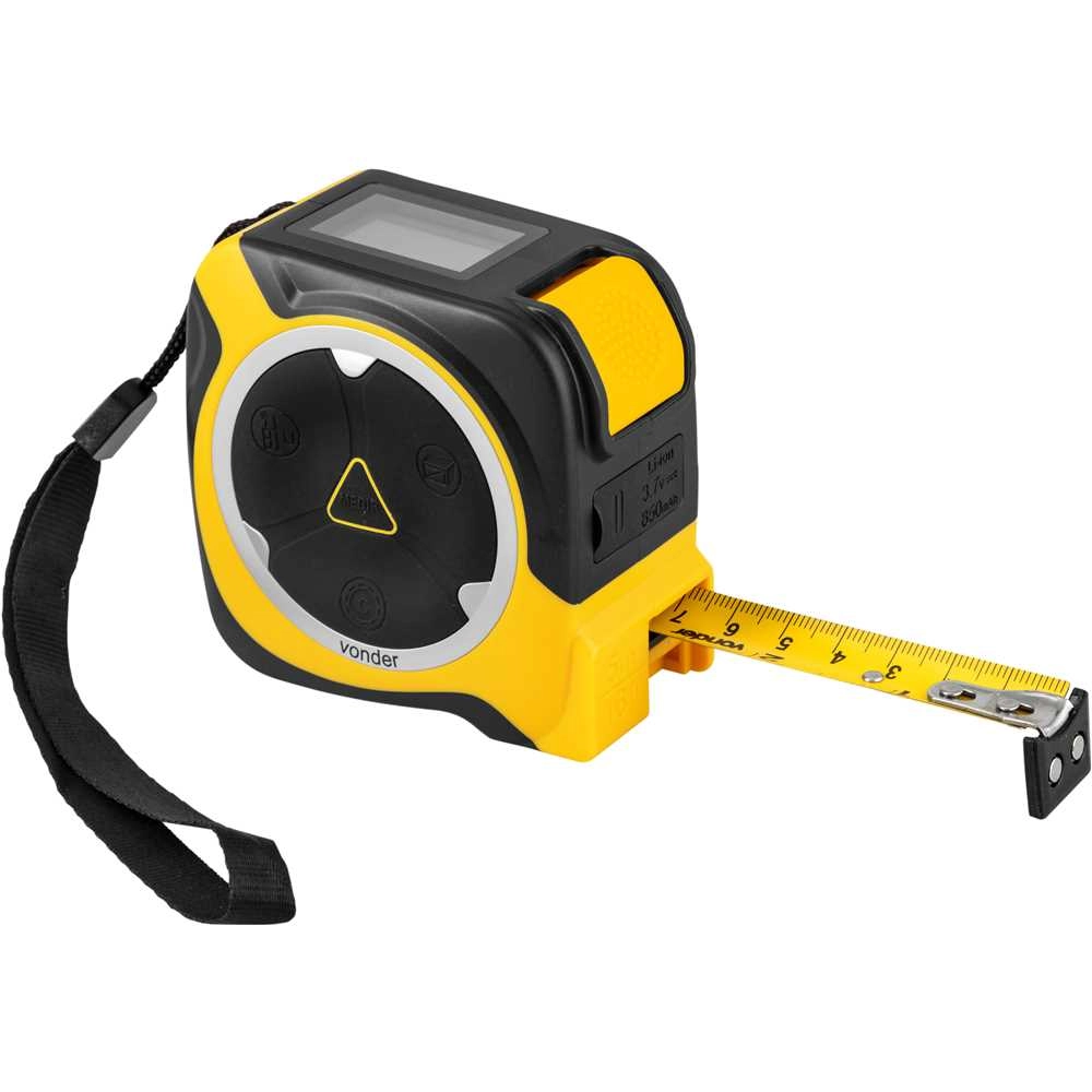 Medidor Laser 40m com Trena 5m Recarregável Vonder