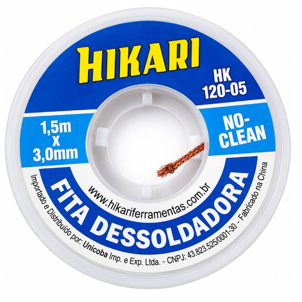 Fita Dessoldadora 3mm x 1,5m HK-120-05 Hikari