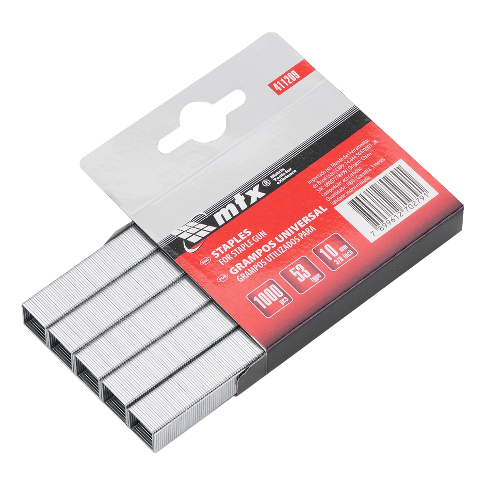 Caixa de Grampo 10mm 1000 Unidades 411209 MTX 