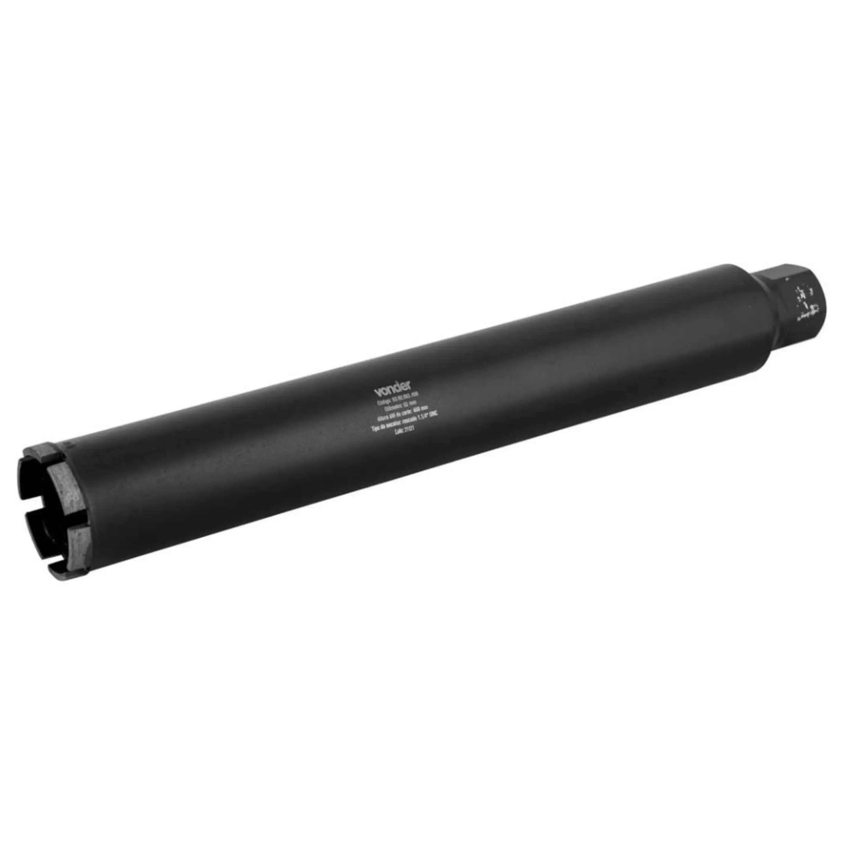 Coroa Diamantada Segmentada 63mm x 450mm para Perfuratrizes Vonder
