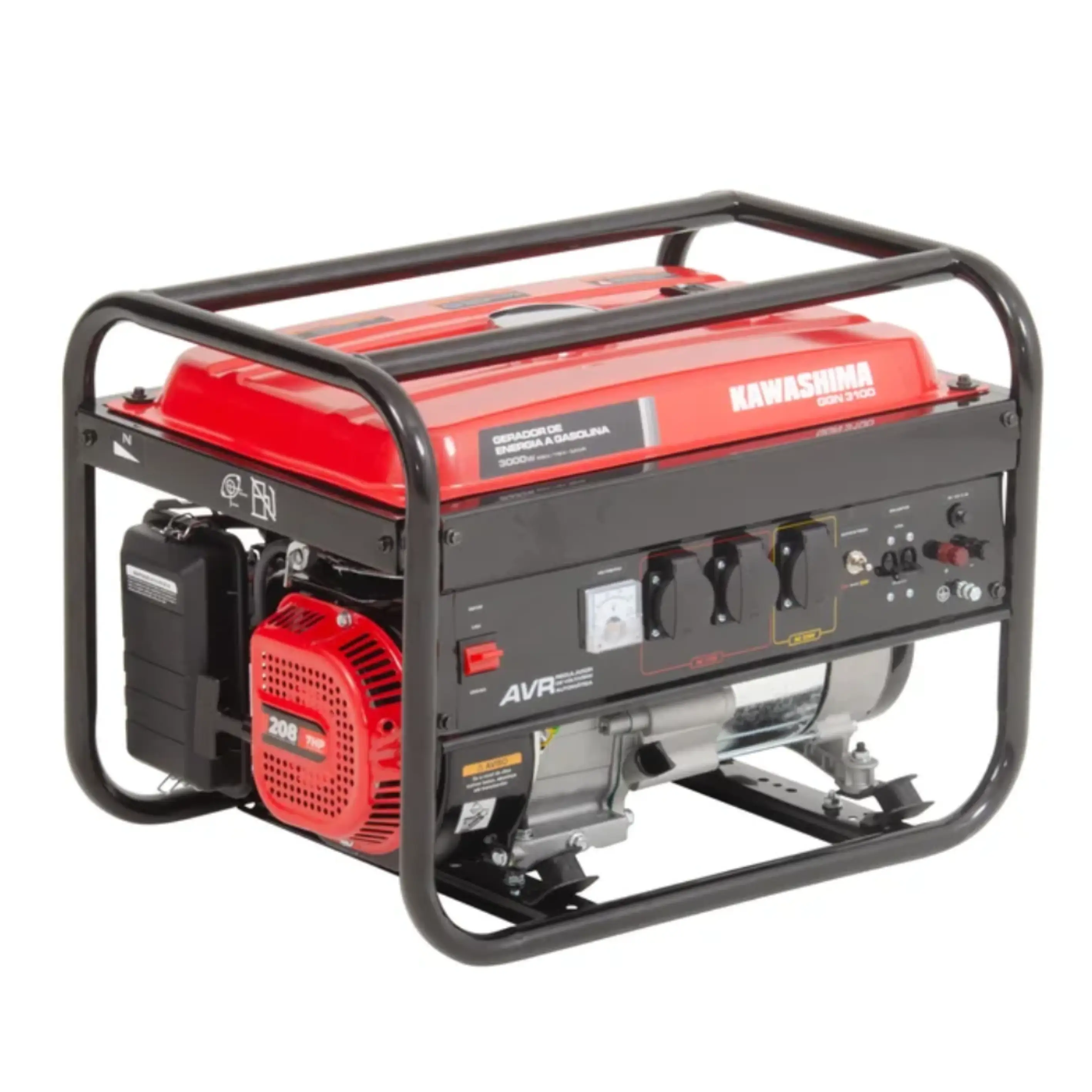  Gerador GGN3100 2.8KW AVR Digital MONO 127/220V Kawashima