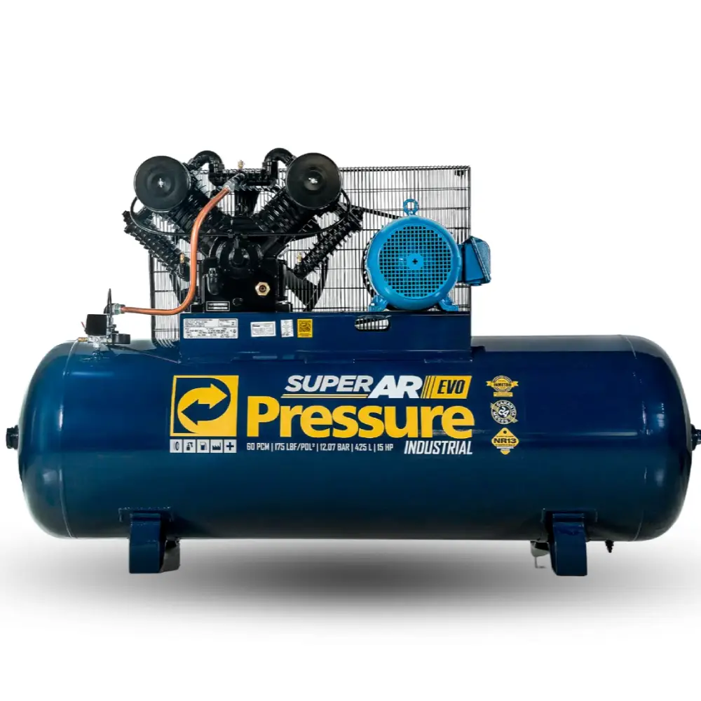Compressor Super Ar EVO 60/425L 15HP Trifásico Pressure