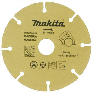 Disco de Serra para Madeira 110 mm 40668 Makita