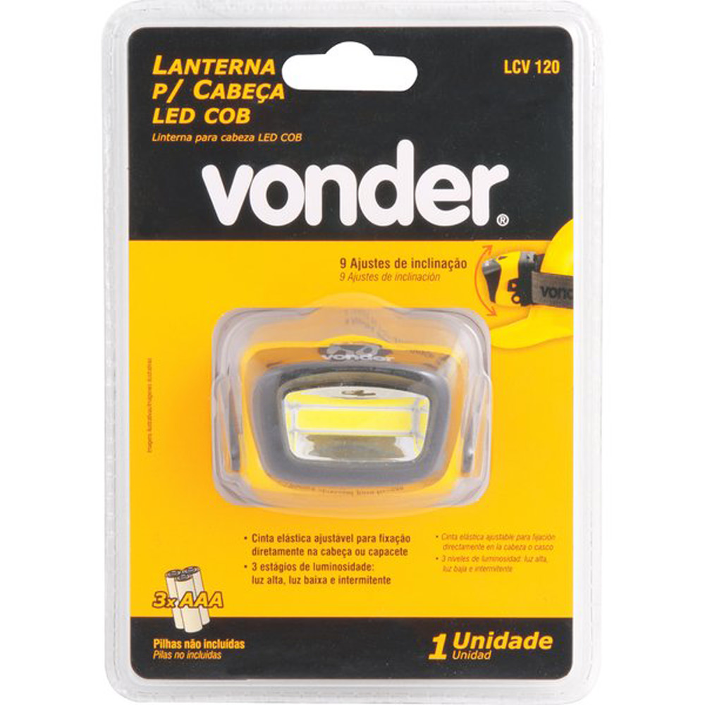 Lanterna para Cabeça LED LCV 120 Vonder