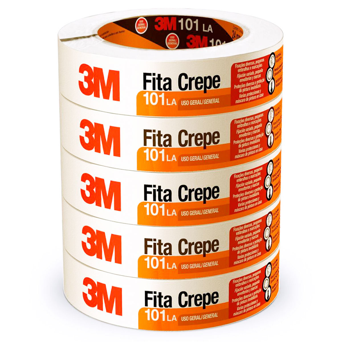 Fita Adesiva Crepe 24mmx50m 101LA 3M