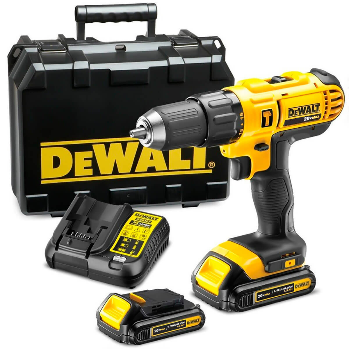 Furadeira E Parafusadeira De Impacto 20V 1 2 Pol DCD776C2 Dewalt