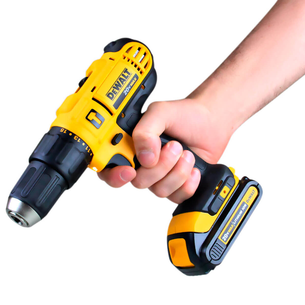 Furadeira E Parafusadeira De Impacto 20V 1 2 Pol DCD776C2 Dewalt