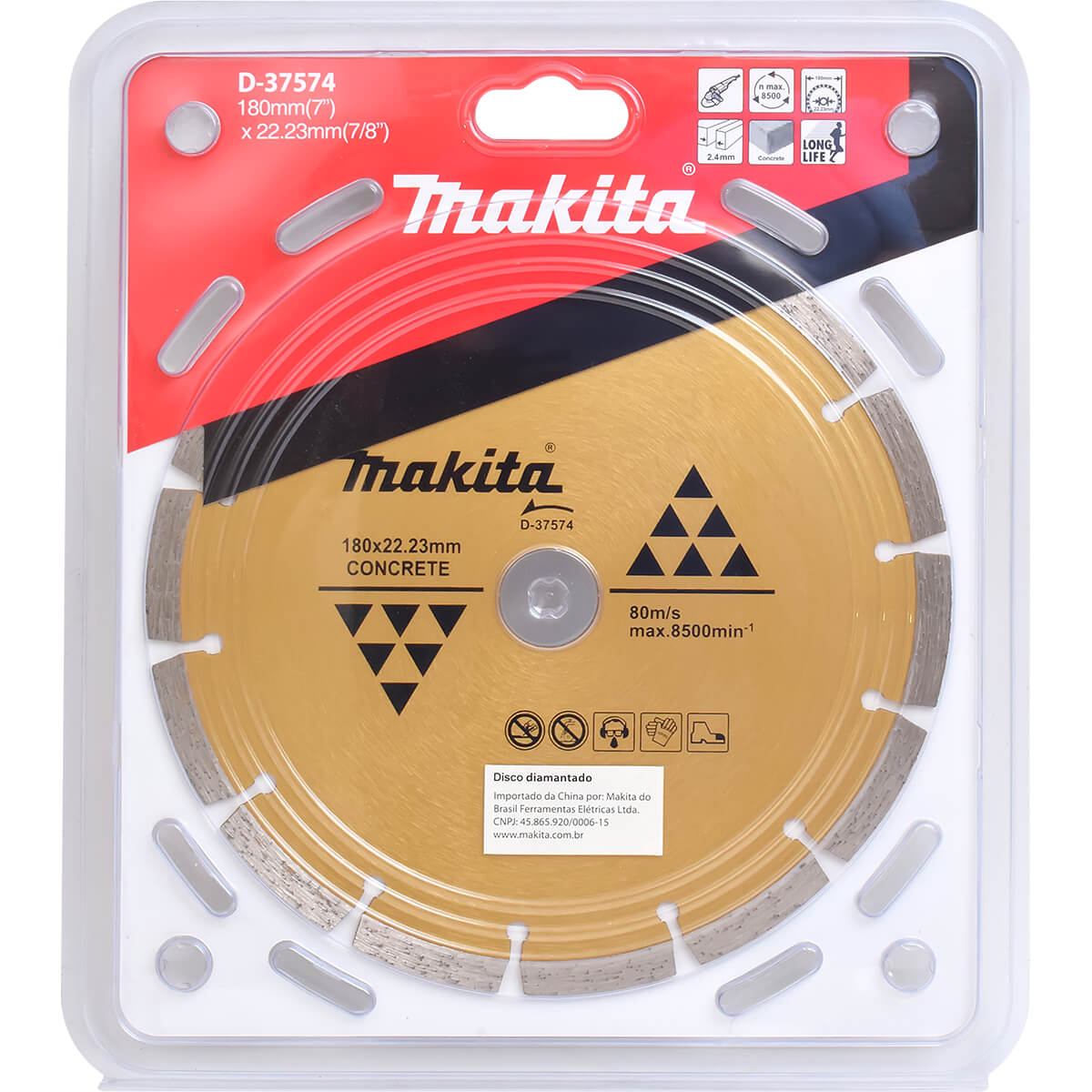 mixture risk Karu Disco de Corte Diamantado Segmentado 180x22,23mm D-37574 Makita
