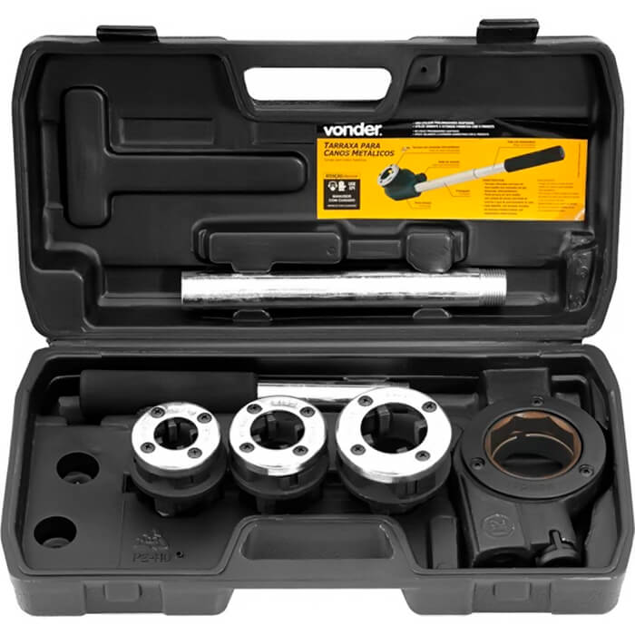 Jogo De Tarraxas Manuais BSPT 1/2 à 1 polegadas Vonder