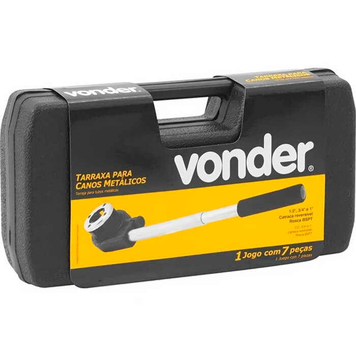 Jogo De Tarraxas Manuais BSPT 1/2 à 1 polegadas Vonder