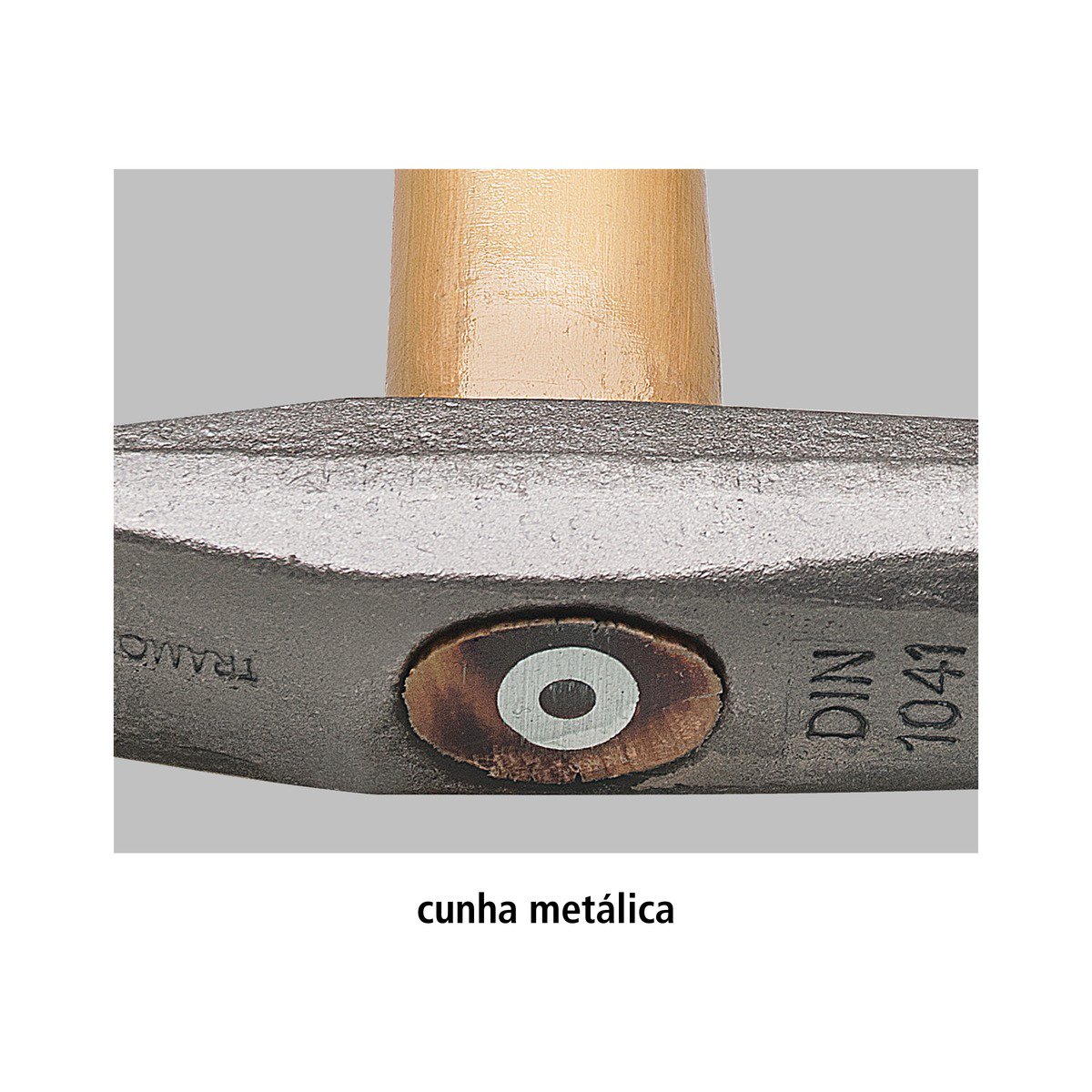 Martelo de pena com cabo de madeira 300gr Tramontina