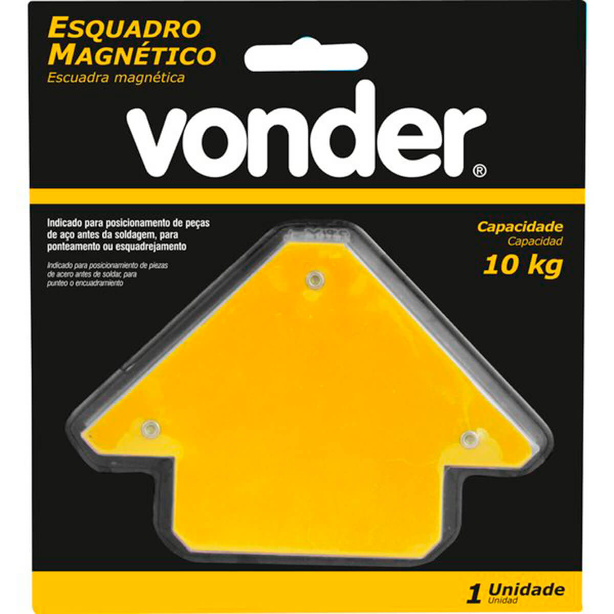 Esquadro Magnetico Capacidade 10kg Vonder