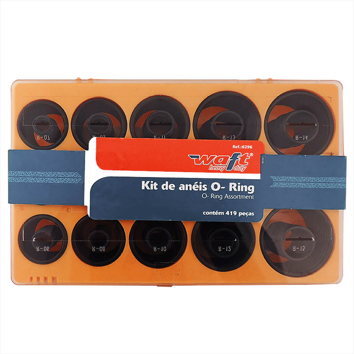 Kit de Anéis para Vedação O-Ring 6296 Waft (419 peças)