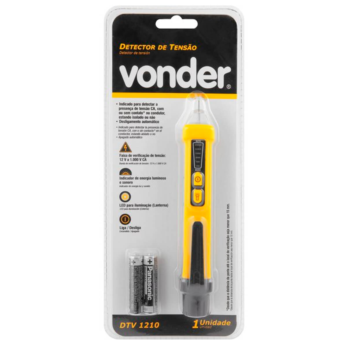 Detector de Tensão Dtv 1210 Vonder 