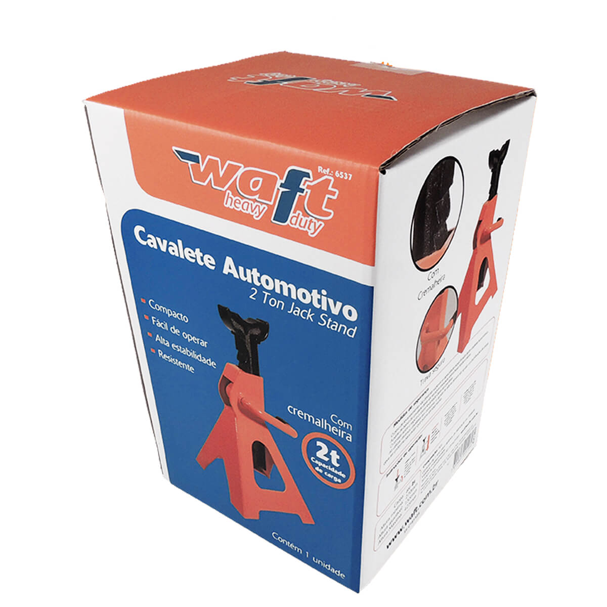 Cavalete Automotivo com Cremalheira 2 Toneladas Waft
