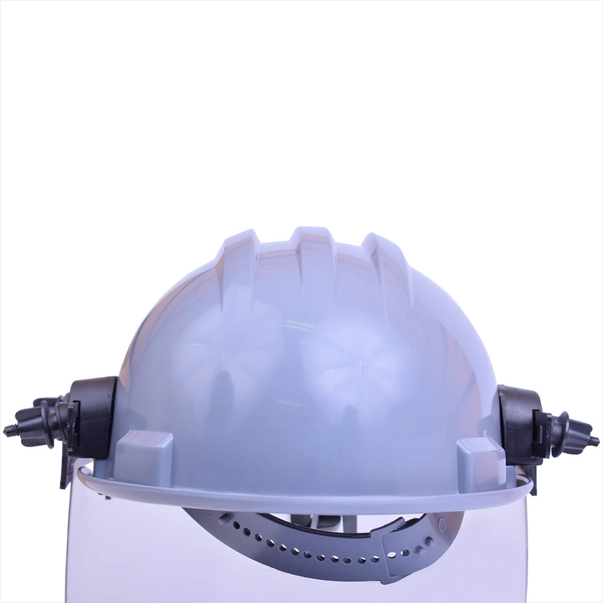 Capacete de Segurança Cinza com Protetor Facial Incolor Ledan