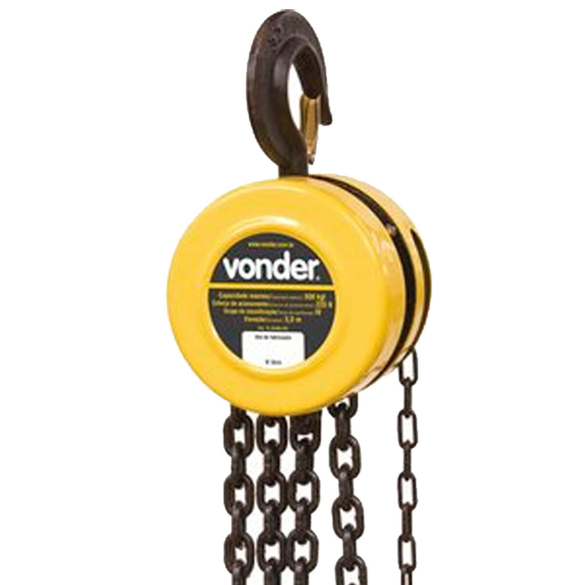 Talha Manual de Elevação 0,5 Toneladas 3,0M Vonder
