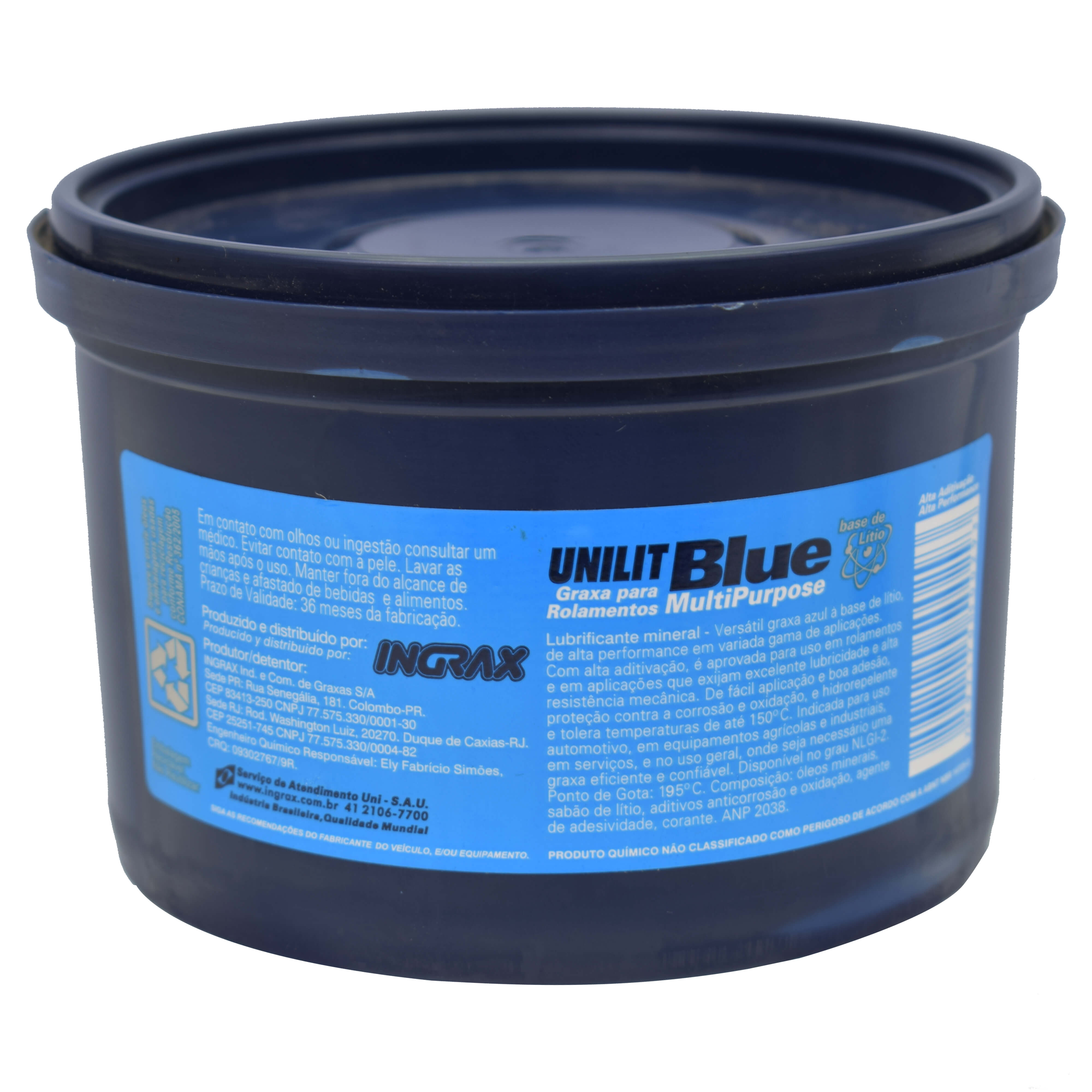 Graxa Unilit Azul-2 500gr Rolamento Ingrax