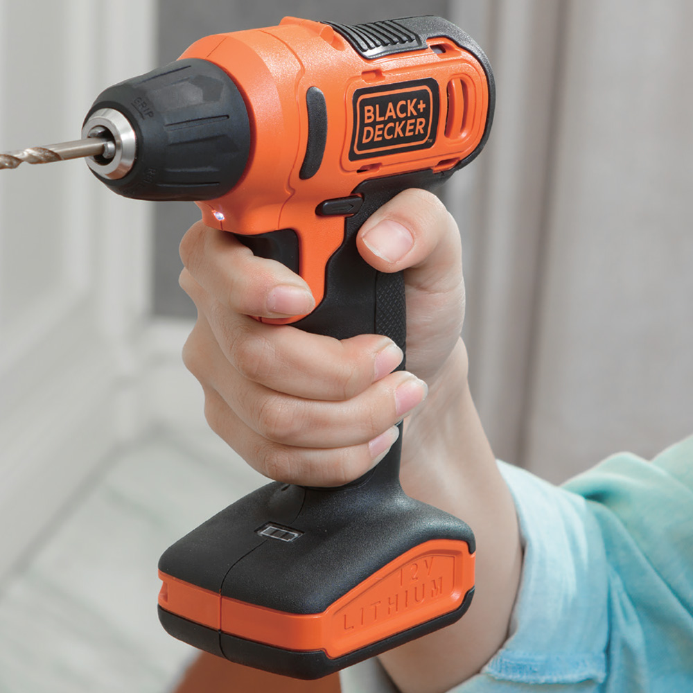 Parafusadeira Furadeira 3/8Pol 13 PeçasLD12S Bivolt B+D