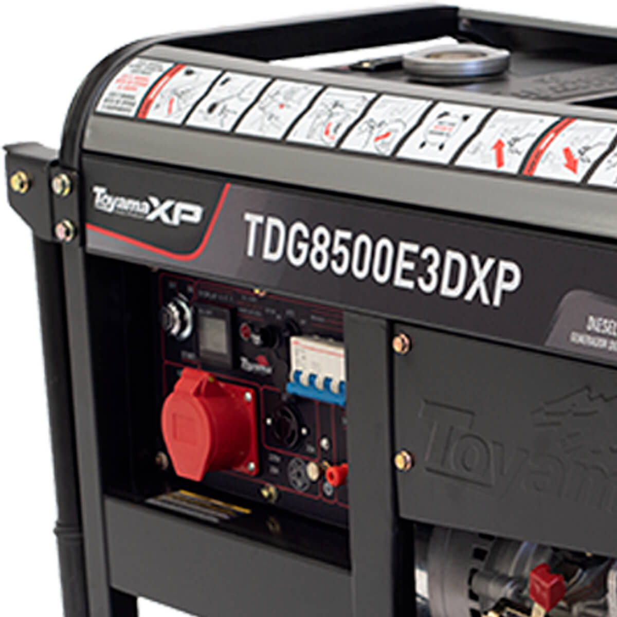Gerador Diesel Ats Ready 7,5kva Trifásico 220v Tdg8500e3dxp Toyama