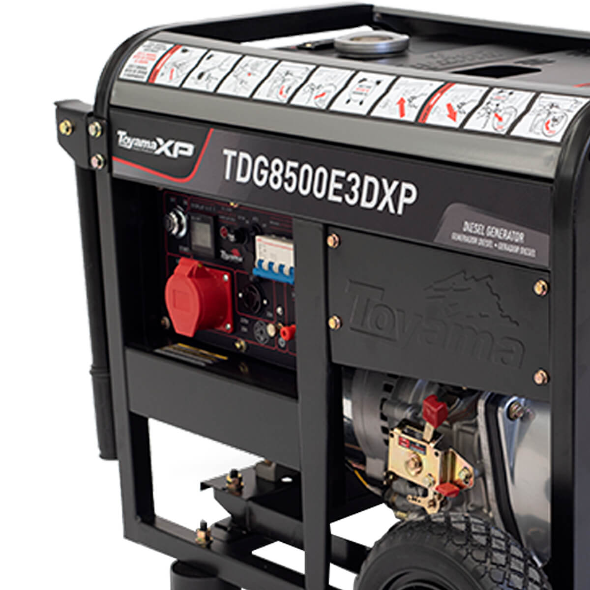 Gerador Diesel Ats Ready 7,5kva Trifásico 220v Tdg8500e3dxp Toyama