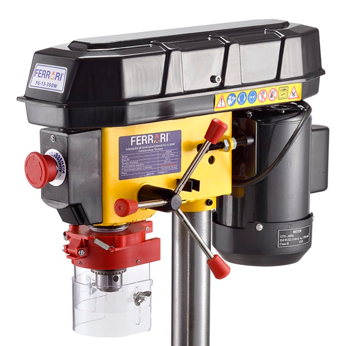 Furadeira de Bancada 13mm com Morsa 350w 110v Ferrari