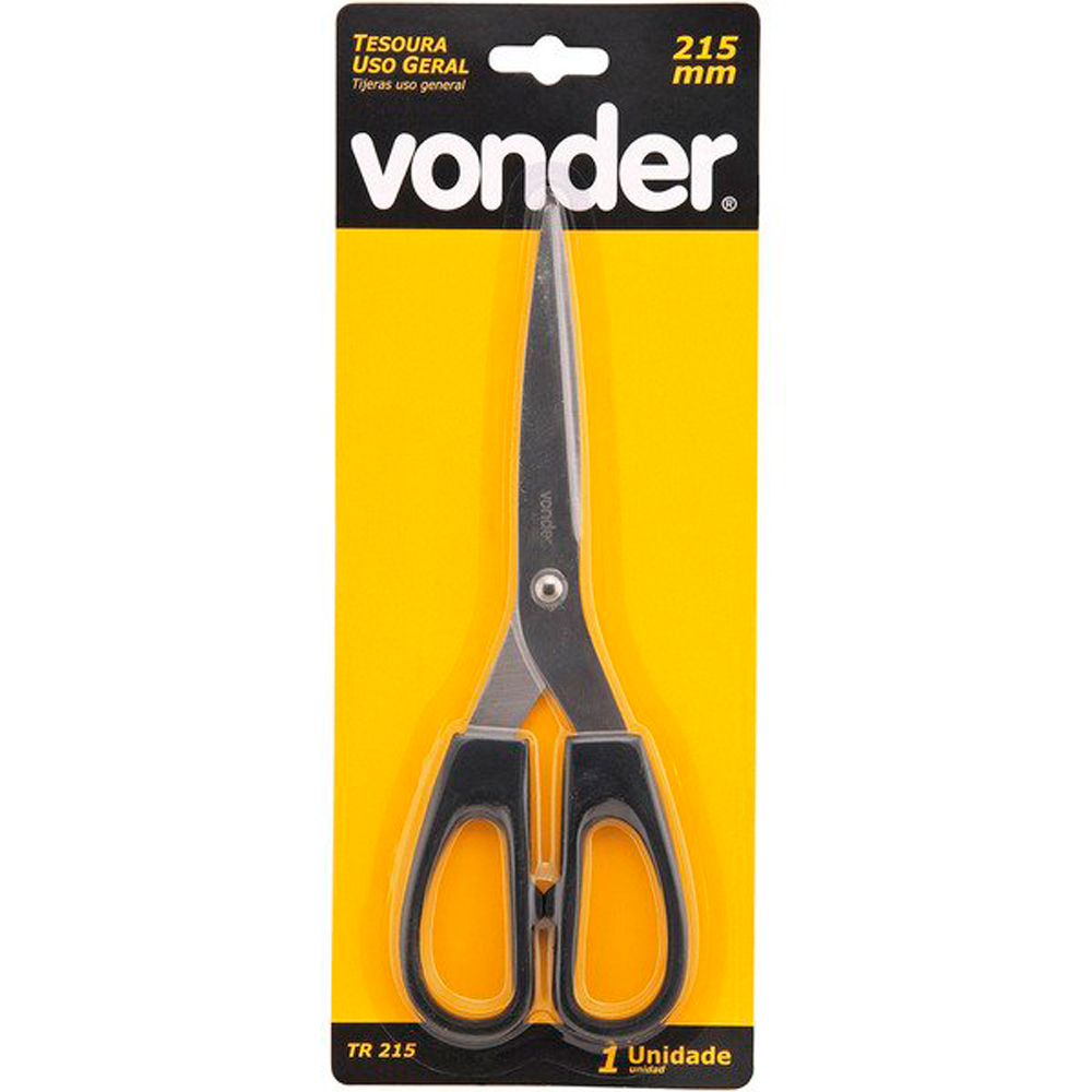 Tesoura Uso Geral Reta TR 215 Vonder