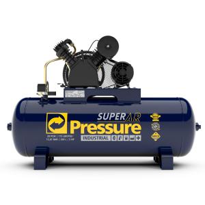 Compressor de Ar 20 Pés 200 Litros Trifásico Super AR Pressure