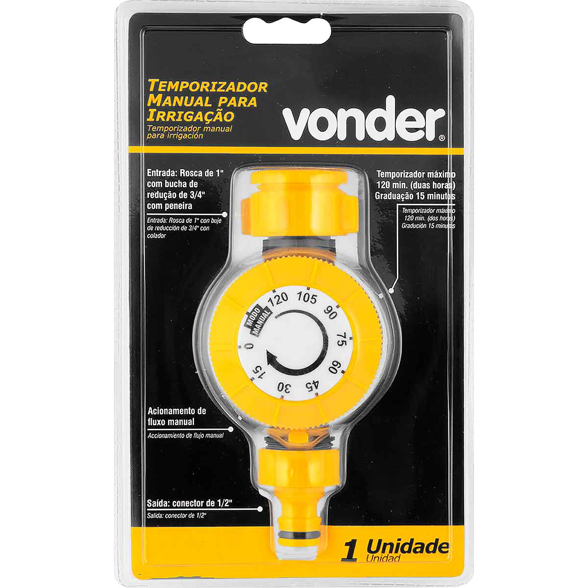 Temporizador Manual para Irrigação Vonder
