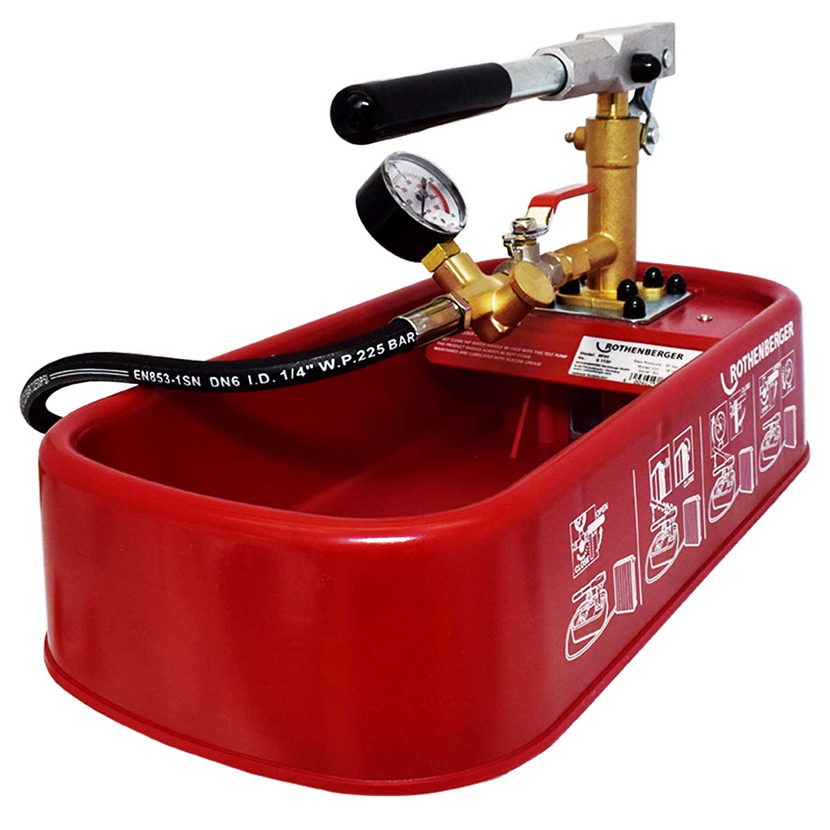 Bomba para Teste Hidrostático 0-30bar RP30 Rothenberger 
