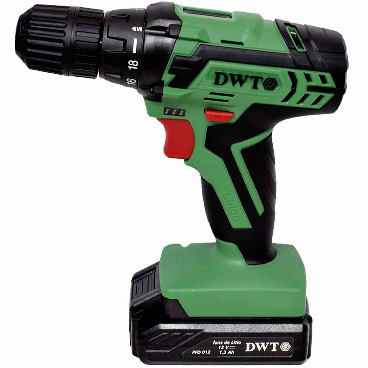 Parafusadeira e Furadeira a Bateria 12v Bivolt PFD012 DWT