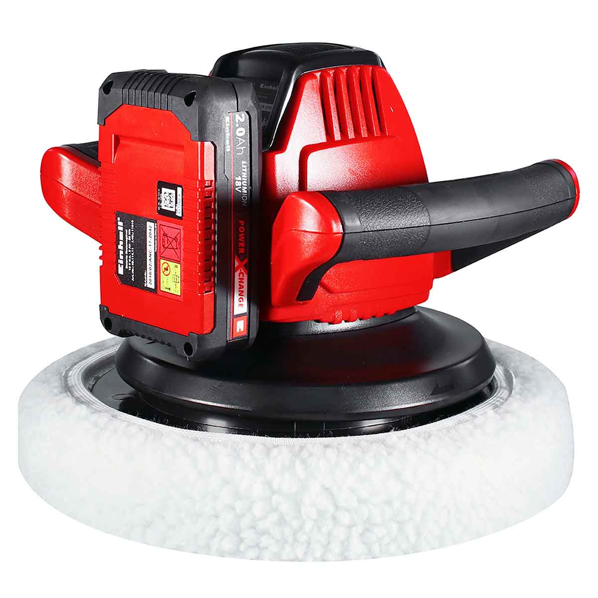 2 Pads De Polissage Pour Lustreuse Voiture - Compatible Einhell CE-CB 18/254 Li & CC-PO 90 - Laine D'agneau, Microfibre - 4