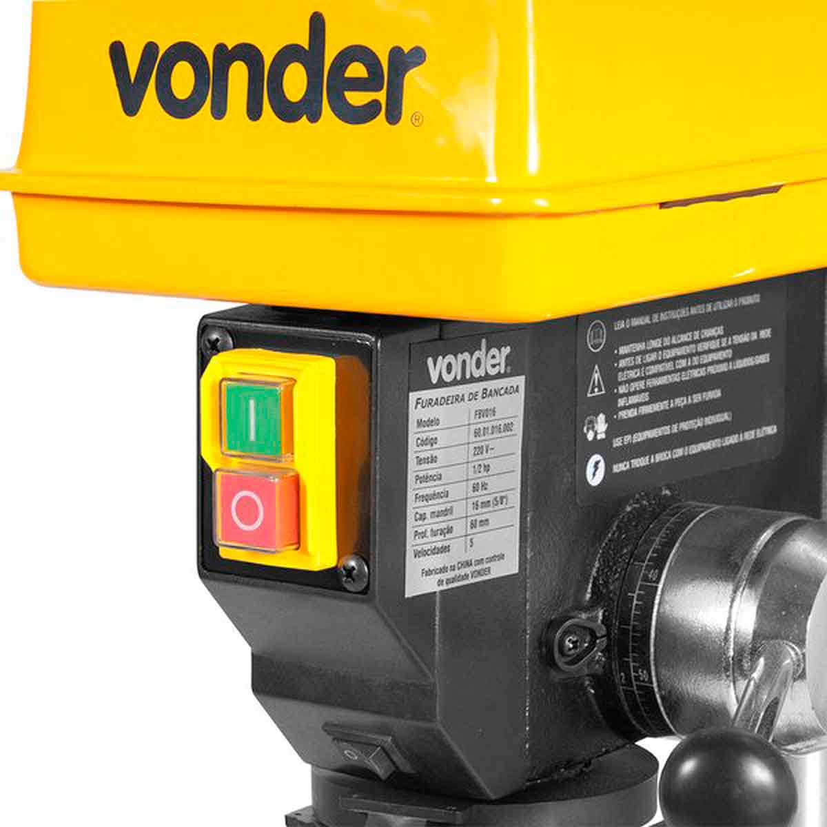 Furadeira de Bancada 16mm 1/2 HP FBV016 Vonder